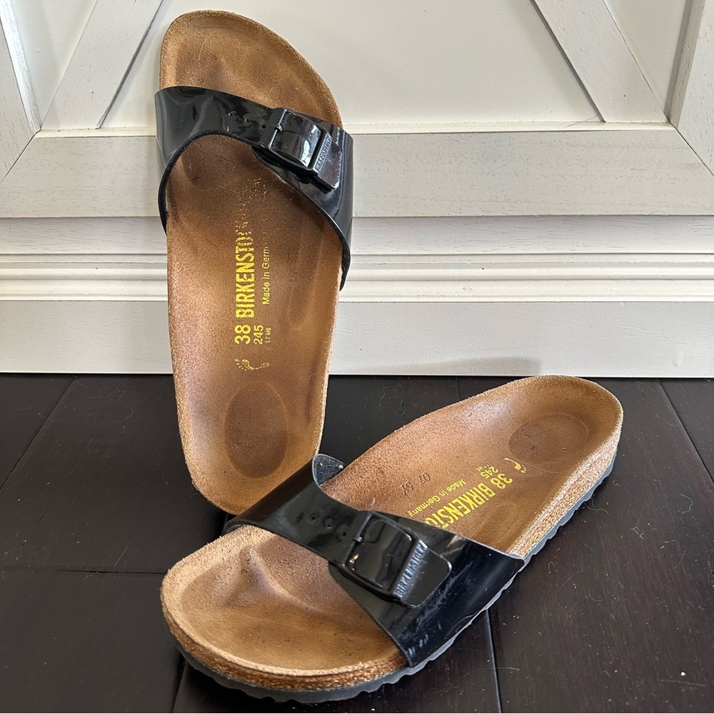 Birkenstock Women's Glossy Black Sandals